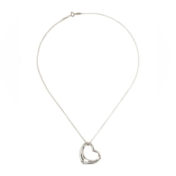 Tiffany & Co. Large Open Heart Pendant Necklace - Picture 2 of 5